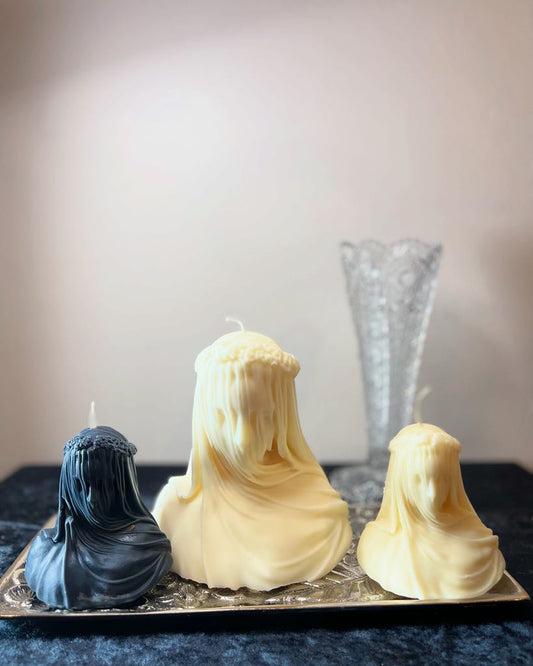 Huge Virgin Veiled Lady Candle