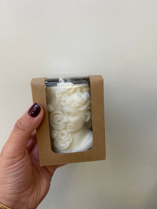 Half face candle