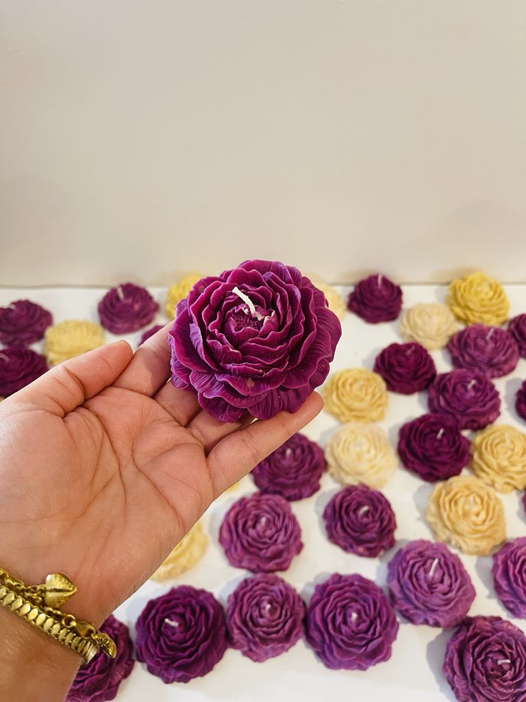 Peony Flower Candle (1PC)