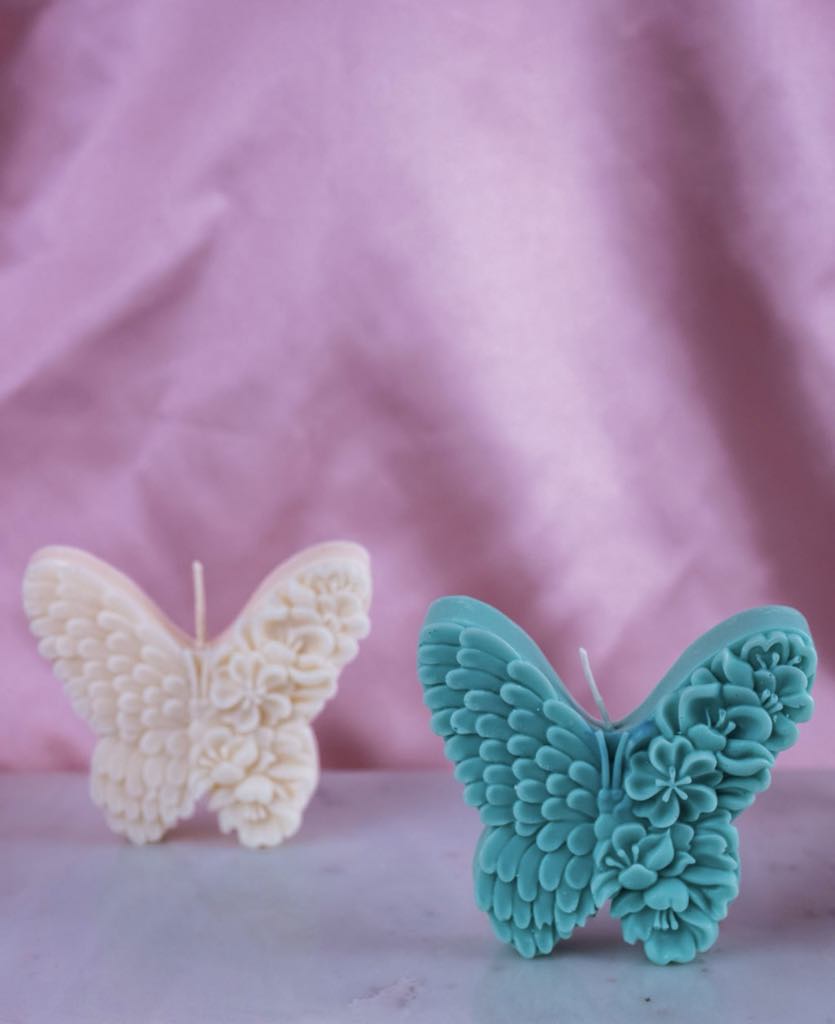 Adorable Butterfly Candle (2 pc)