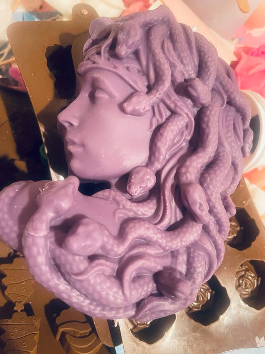 Medusa Candle with Snakes