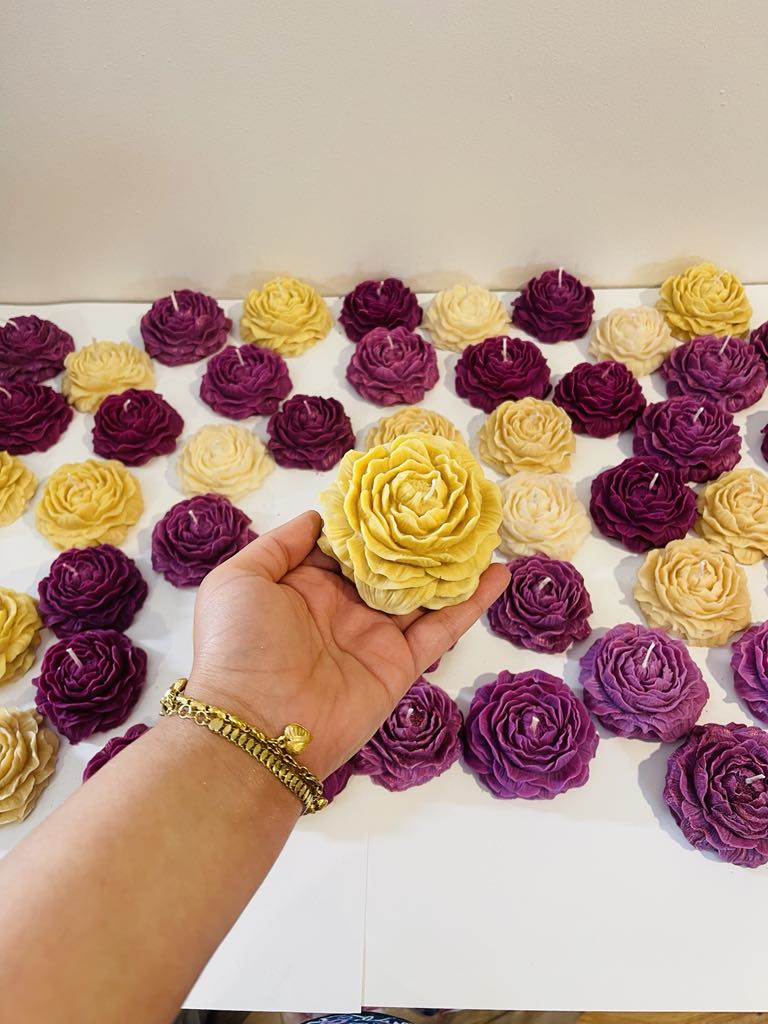 Peony Flower Candle (1PC)