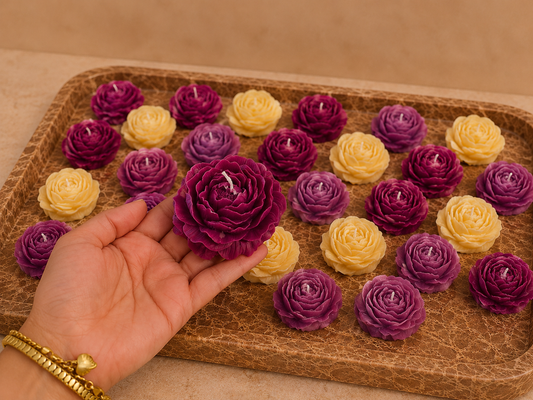 Peony Flower Candle (1PC)
