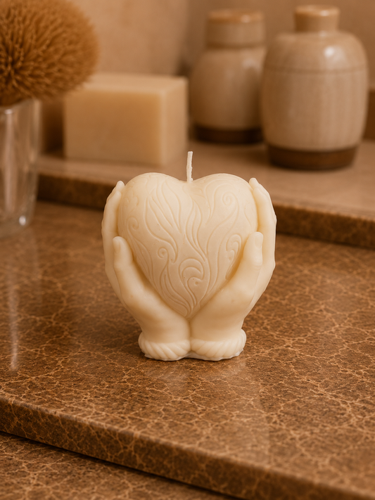 Romantic Heart Candle