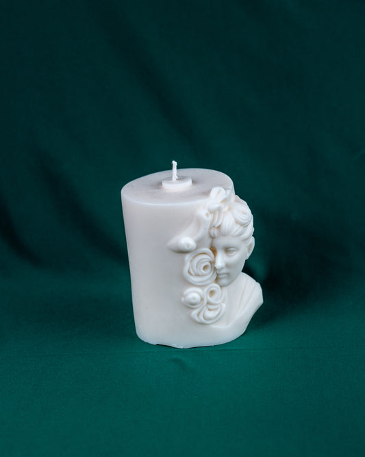 Half face candle