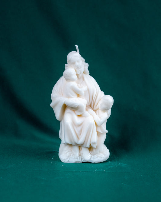 Jesus with children candle