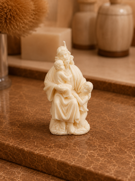 Jesus with children candle