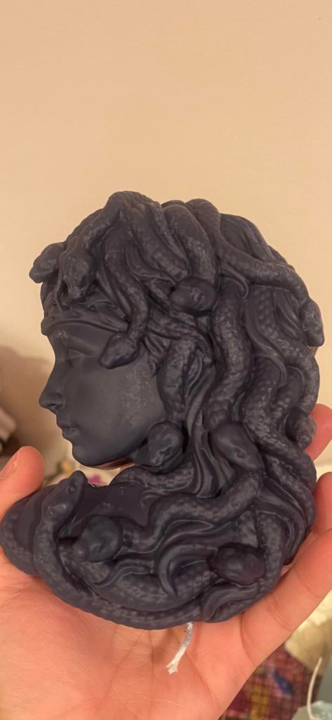 Medusa Candle with Snakes